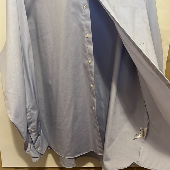 Van Heusen Mens 19-neck 3XL XXXL regular fit long sleeve Blue wrinkle Free - Picture 5 of 8